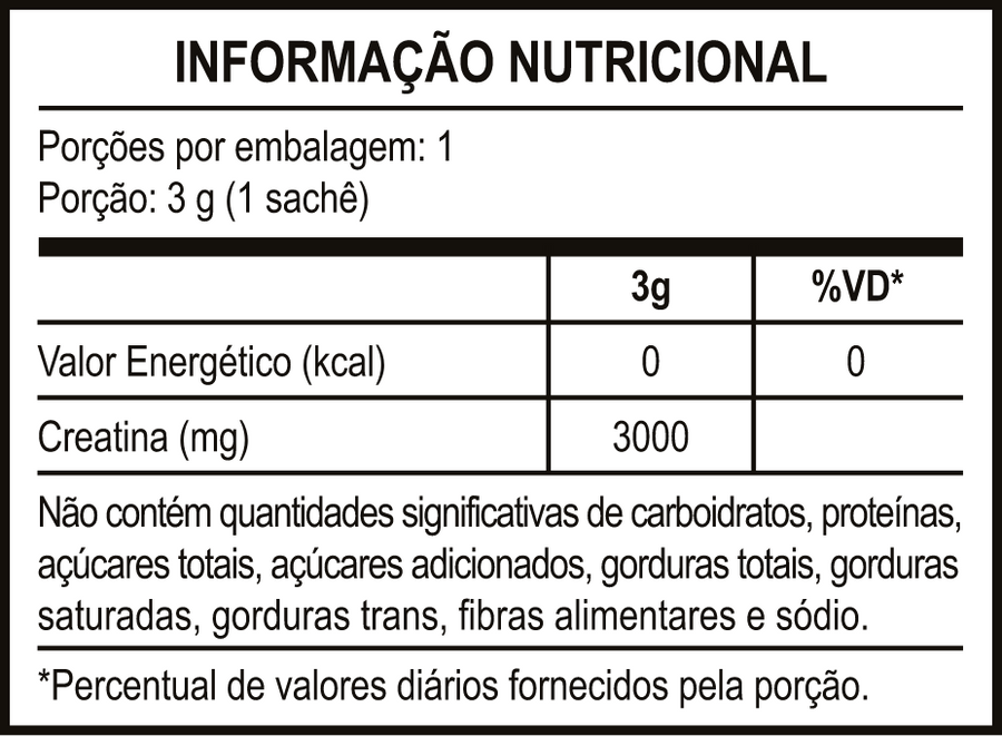 Tabela Nutricional